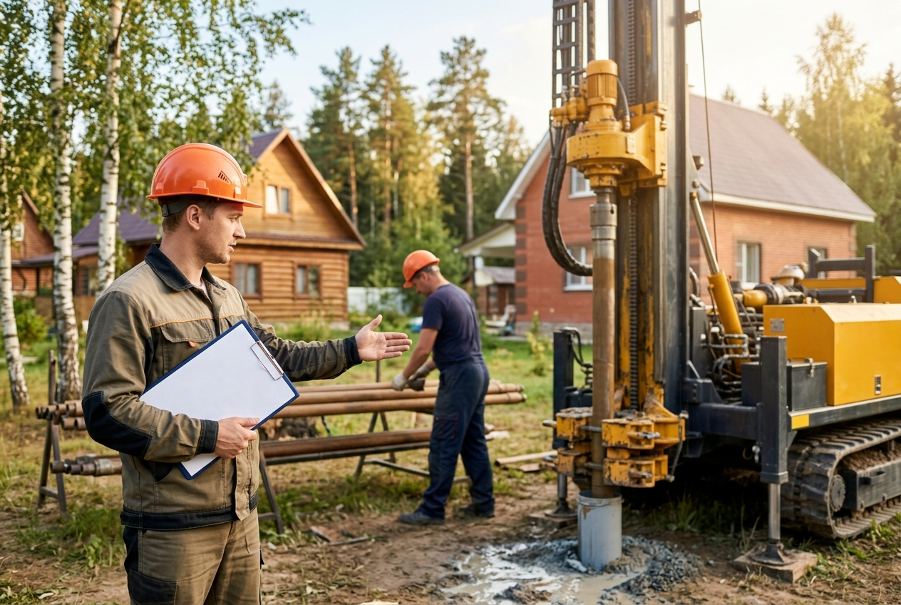 Расчет стоимости бурения скважины инженером на объекте